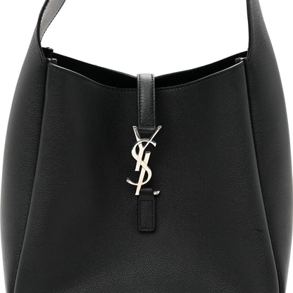 Saint Laurent Smooth Calfskin Small Le 5 A 7 Soft Hobo Black 7 of 10