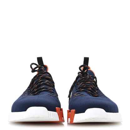 Hermes Knit Bolduc Mens Flex Sneakers 43 Marine Black 3 of 9