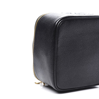 Chanel Caviar CC Vanity Cosmetic Case Black 5 of 11