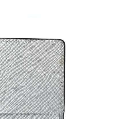 MCM Metallic Visetos Rabbit Tri-Fold Wallet Silver 8 of 8