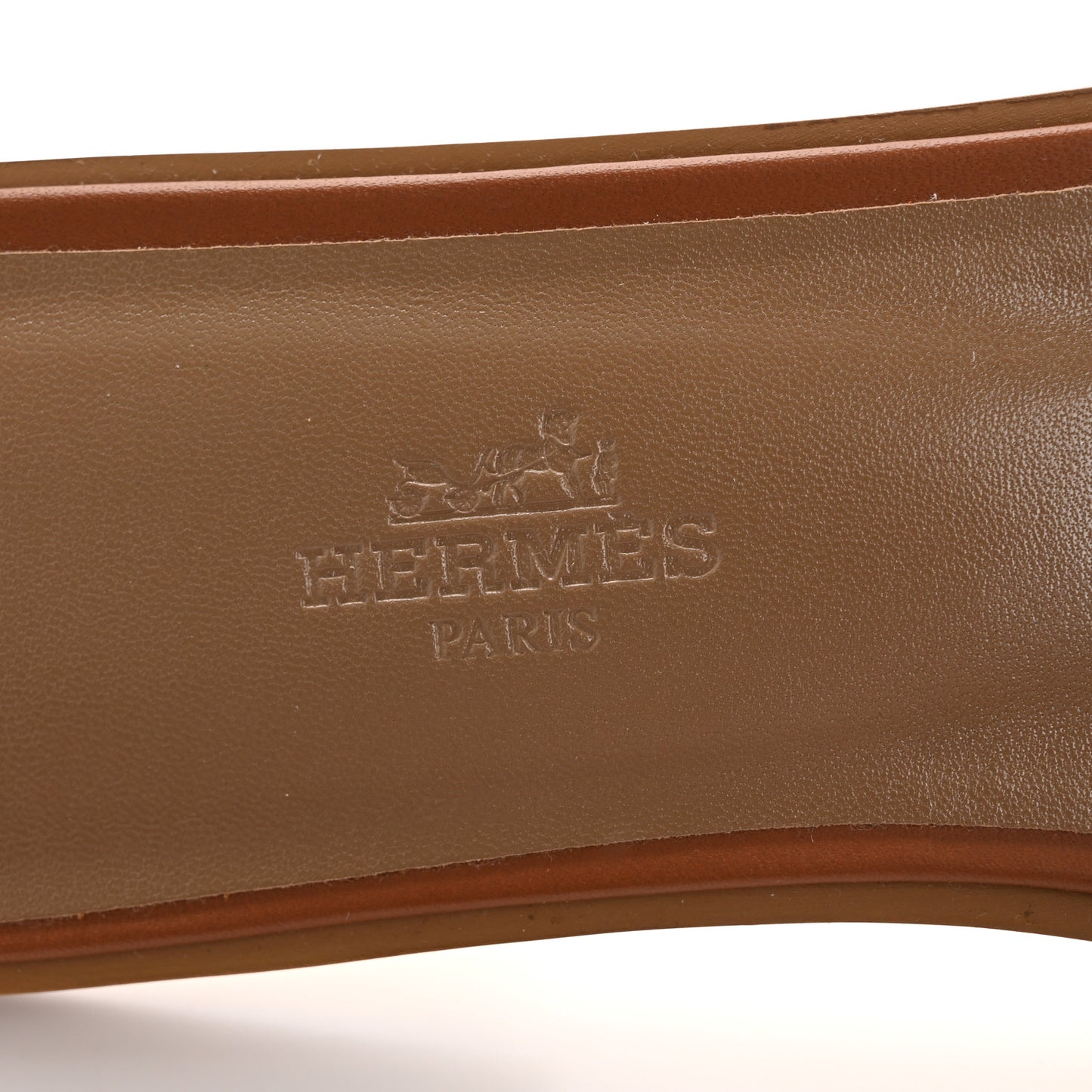 Box Calfskin Oran Sandals 37.5 Gold