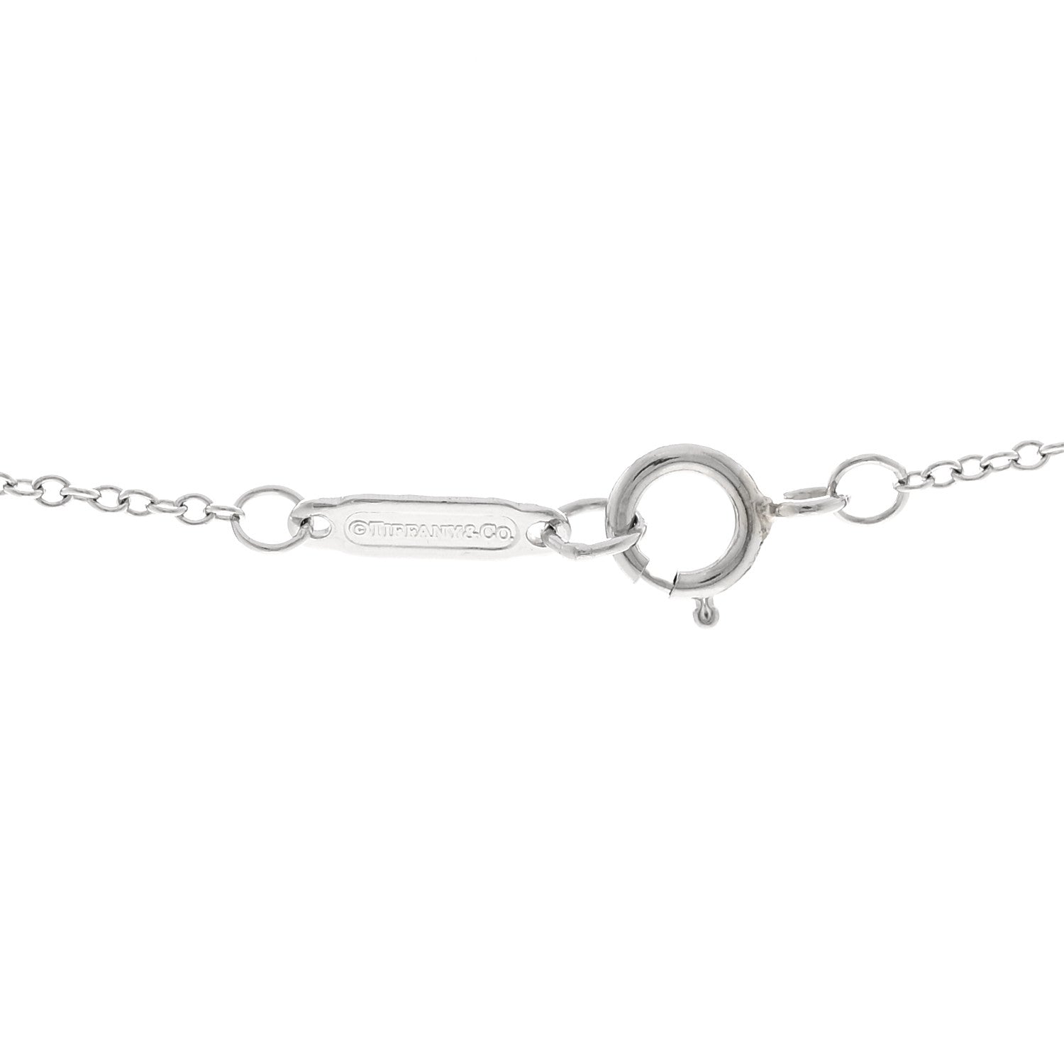 Tiffany Platinum Diamond Extra Mini Heart Pendant Necklace 4 of 5
