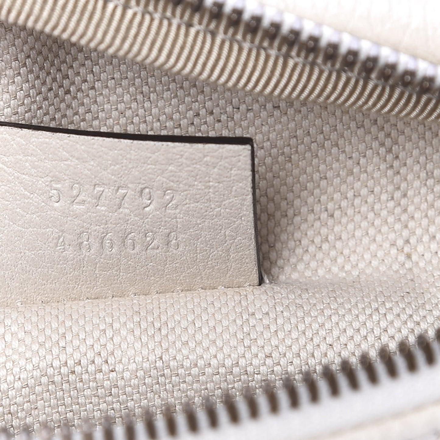 Grained Calfskin Small Logo Belt Bag White