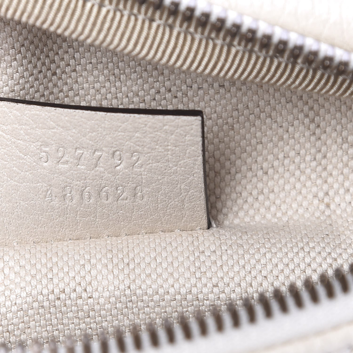 Gucci Grained Calfskin Small Logo Belt Bag White 6 of 9