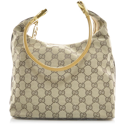 Gucci Monogram Hobo Tan 1 of 9