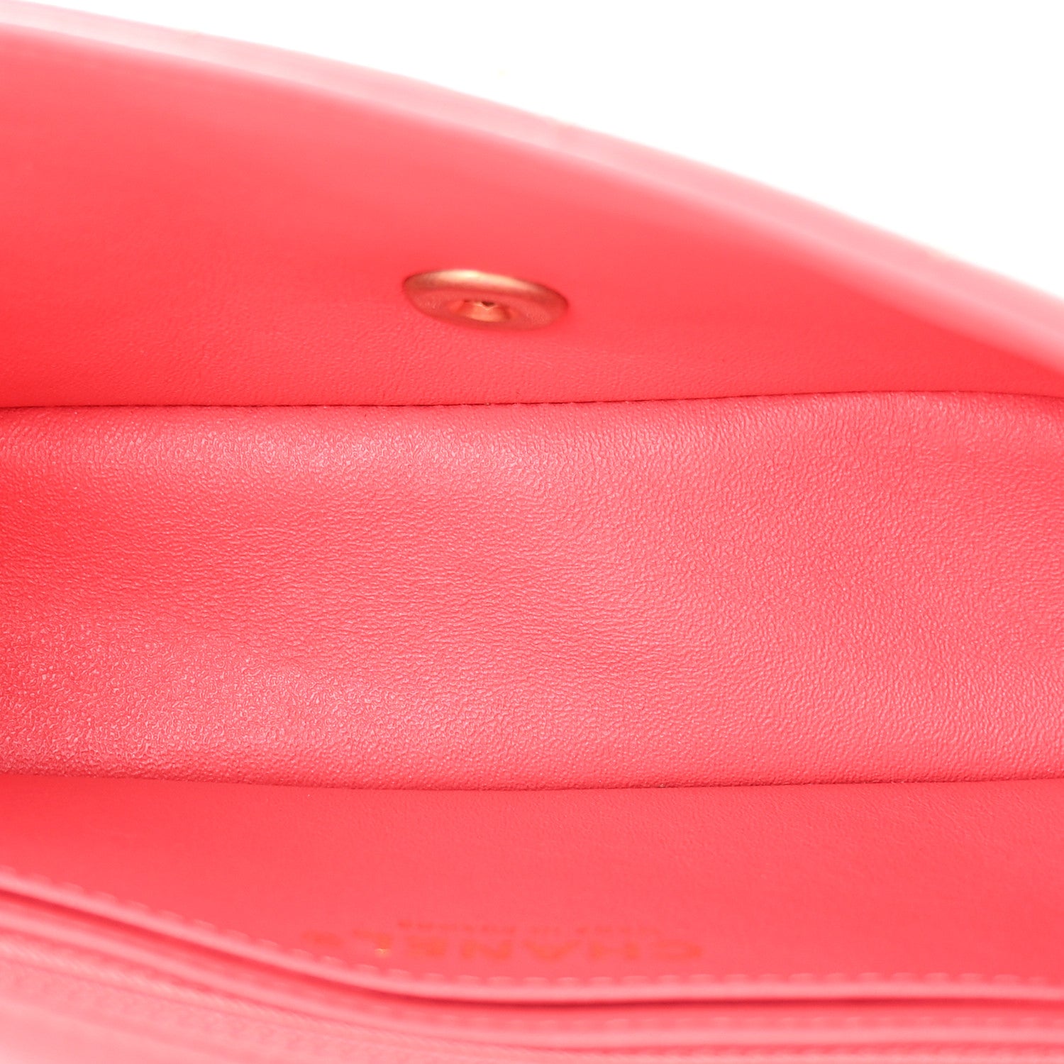 Chanel Lambskin Quilted Studded Mini Rectangular Flap Pink 5 of 12
