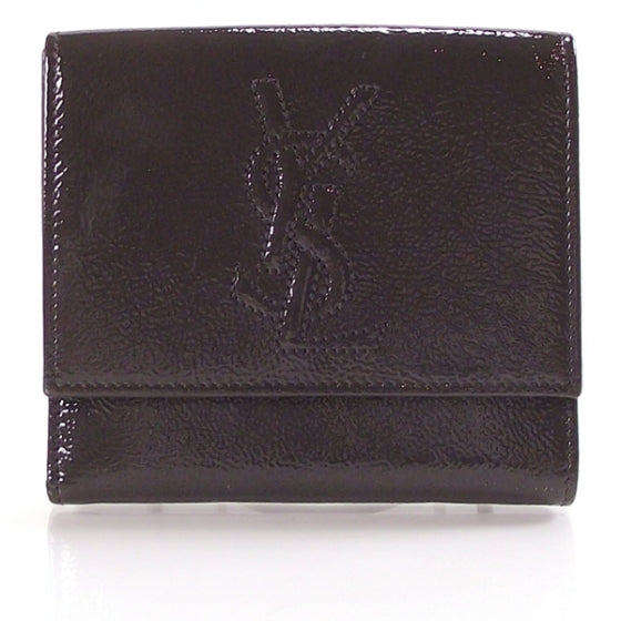 Saint Laurent Patent Belle de Jour Wallet 1 of 8