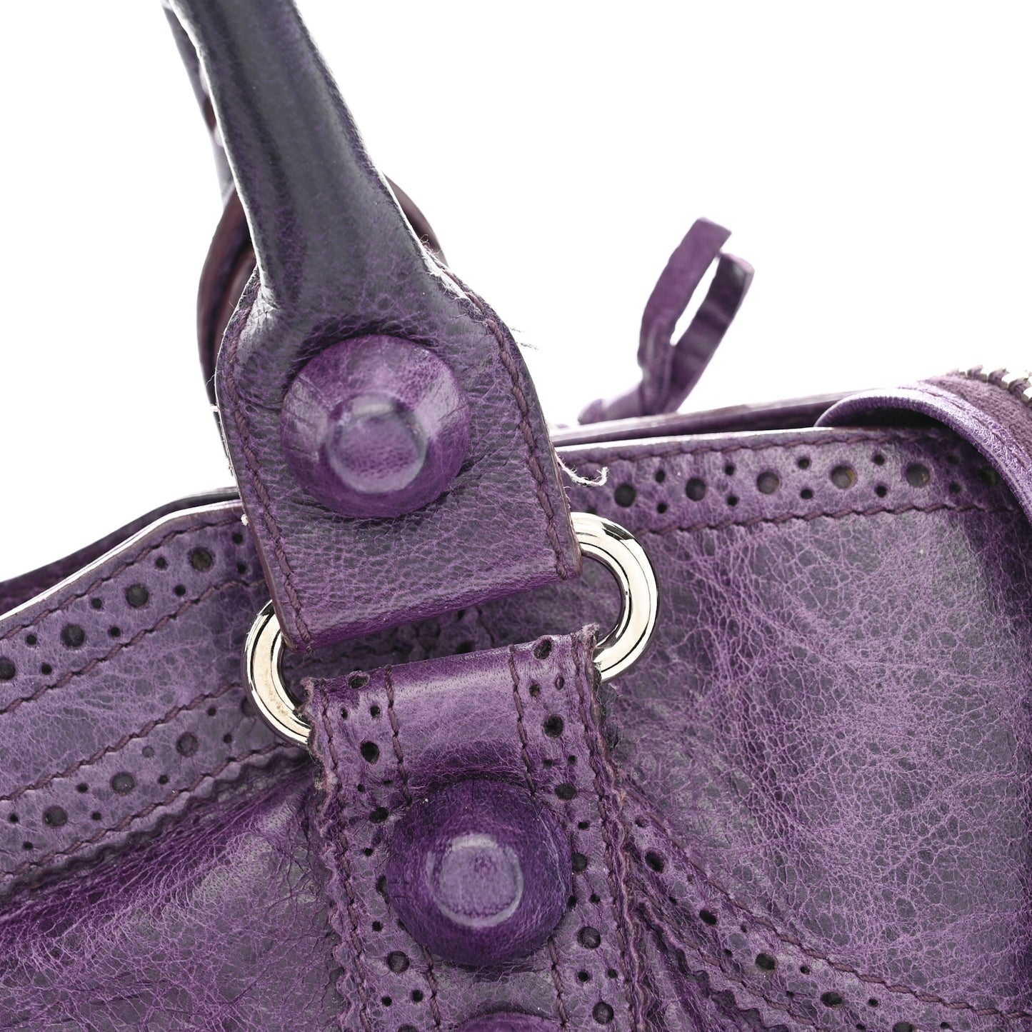 Agneau Giant Brogues Hardware City Raisin
