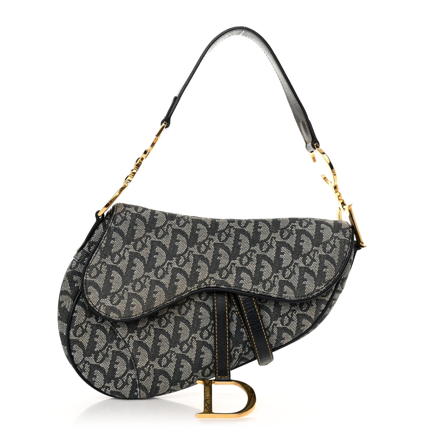 Christian Dior Monogram Saddle Bag Blue 1 of 11