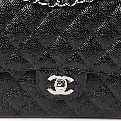 Chanel Caviar Quilted Medium Double Flap Black 10 of 11