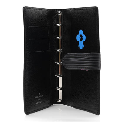 Louis Vuitton Epi Small Ring Agenda Cover Black 4 of 6