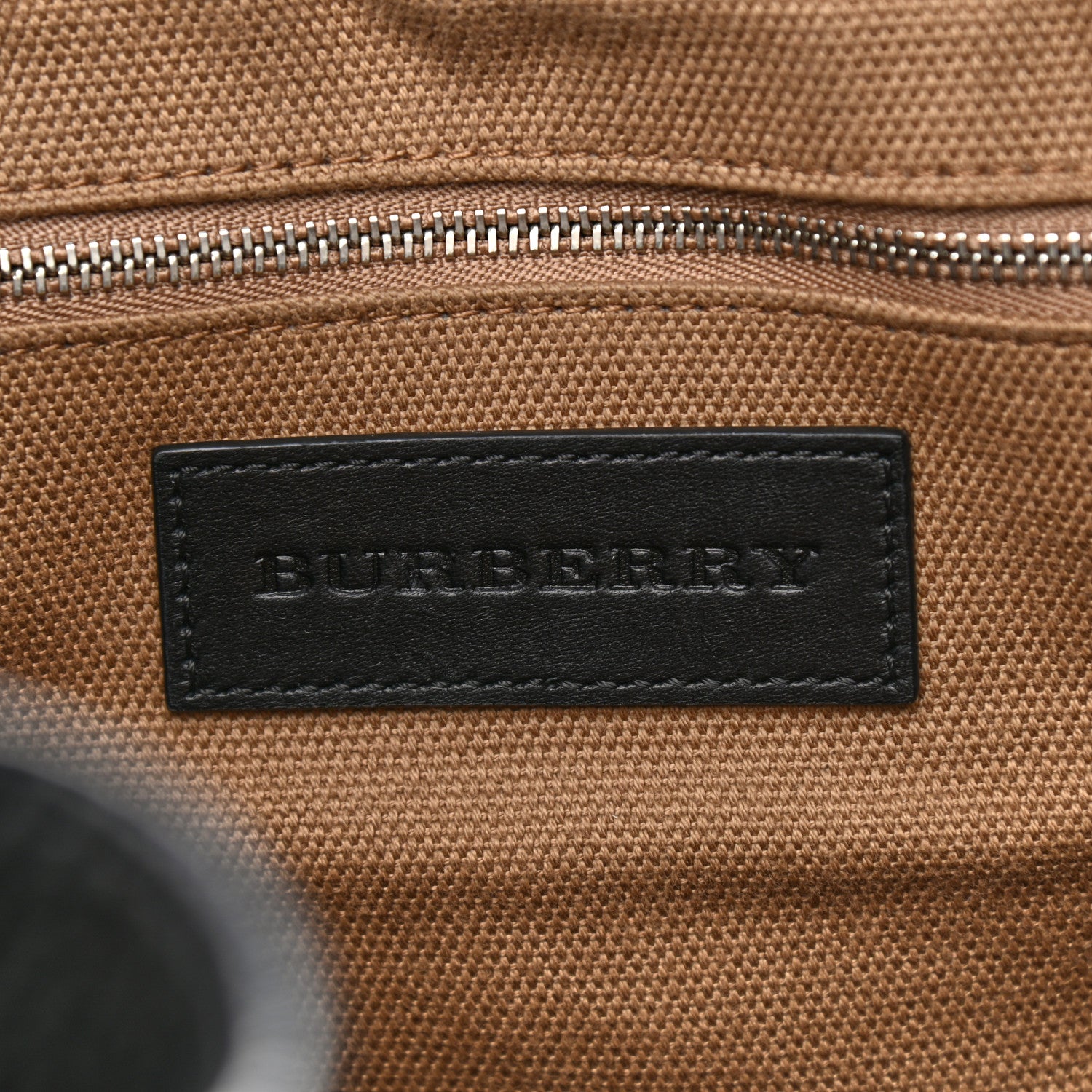 Burberry Grainy Calfskin House Check Medium Maidstone Black 8 of 10
