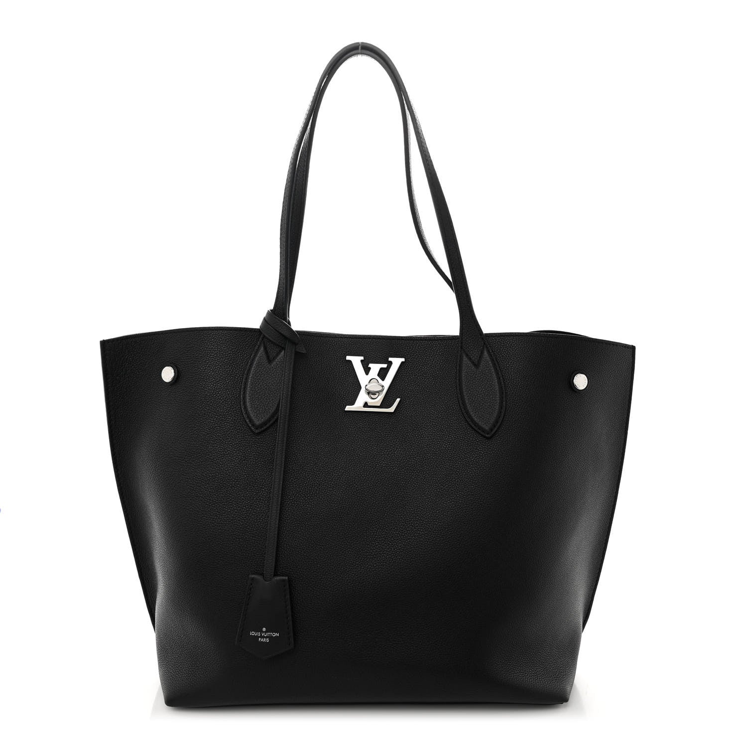 Louis Vuitton Calfskin Lockme Go Tote Black 1 of 11