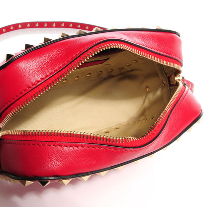 Valentino Garavani Calfskin Rockstud Camera Crossbody Bag Red 5 of 7