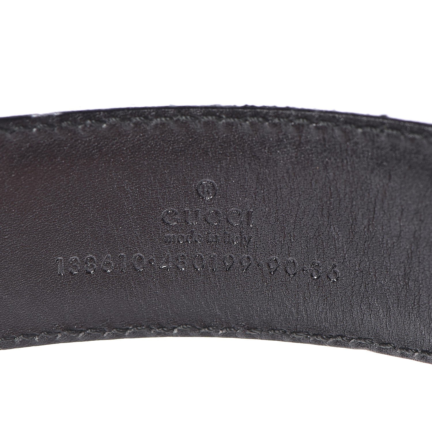 Gucci Calfskin Web Interlocking G Belt 90 36 Black 3 of 5