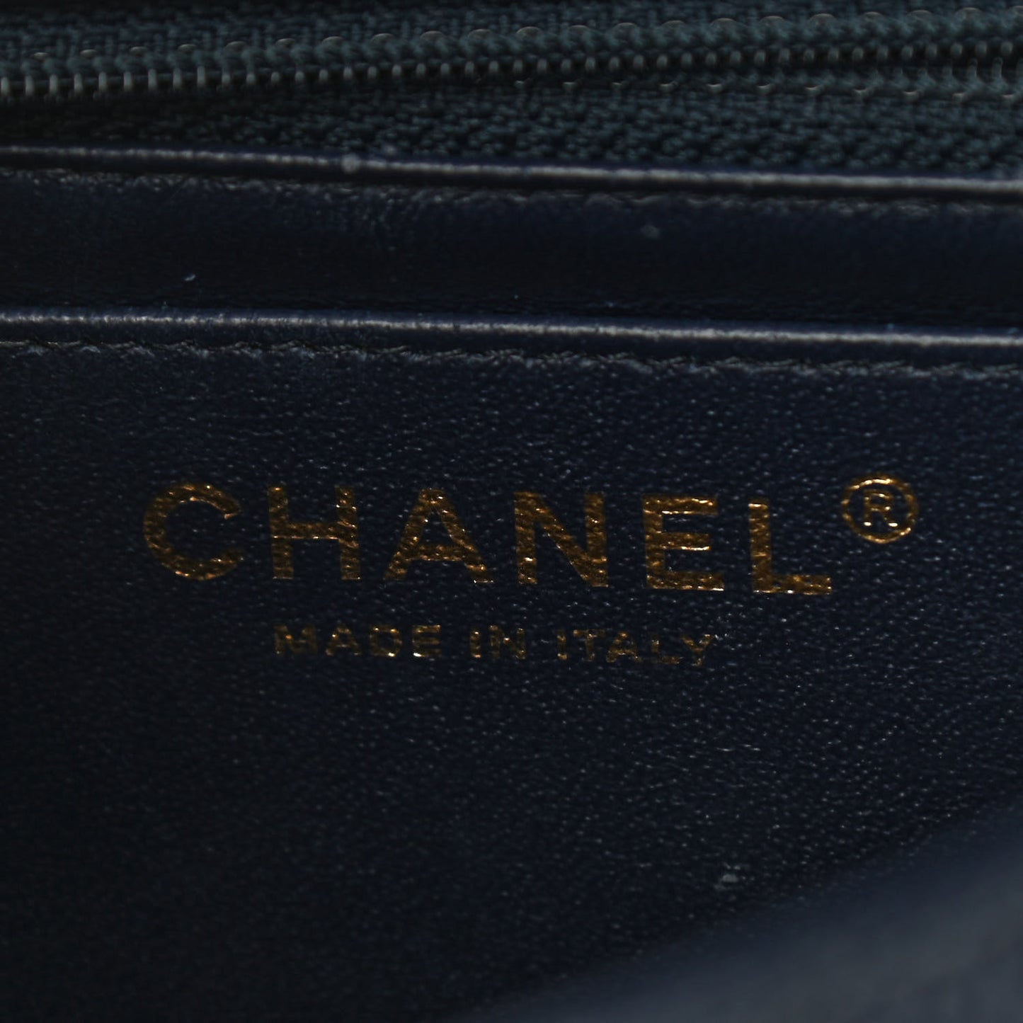 Caviar Quilted Mini Square Flap Navy