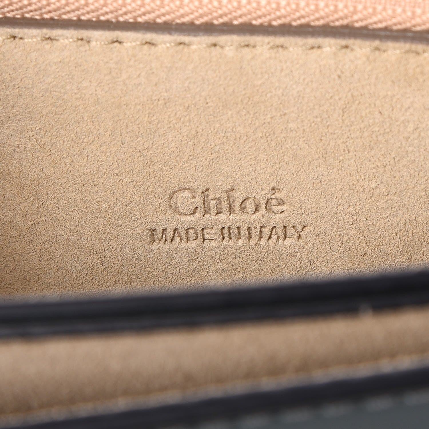 Chloe Suede Calfskin Medium Faye Shoulder Bag Cloudy Blue 6 of 6
