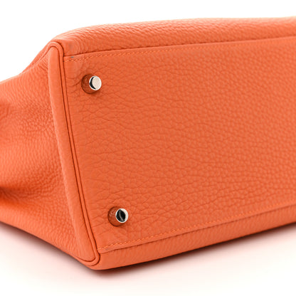 Hermes Togo Kelly Retourne 35 Orange 9 of 10
