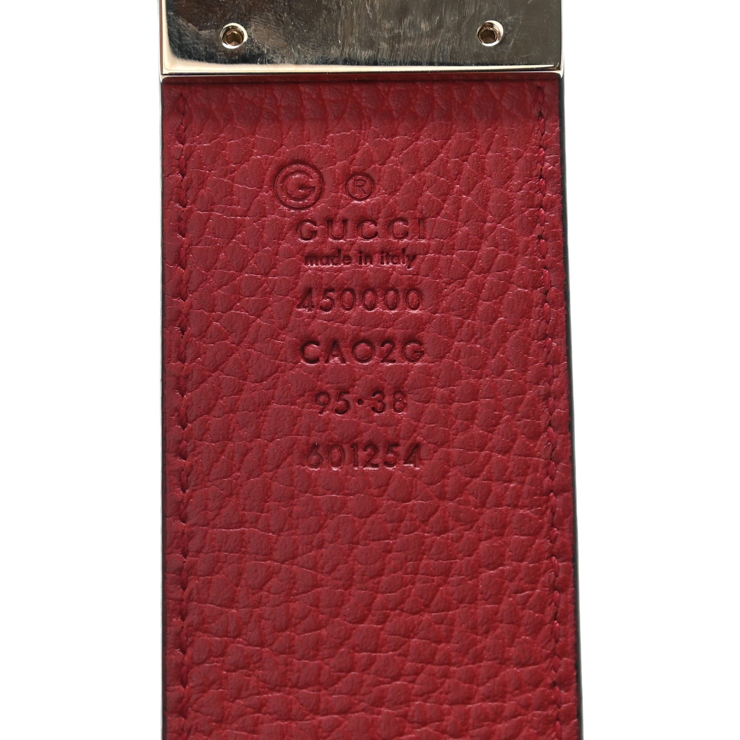 Calfskin 1973 Reversible Belt 95 38 Black Red