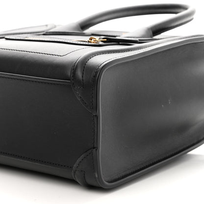 Celine Smooth Calfskin Nano Luggage Black 10 of 10