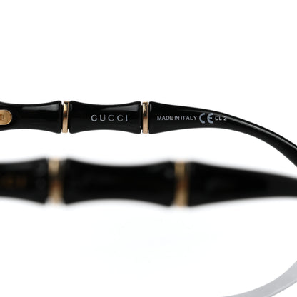 Gucci Oversized Oval Bamboo Sunglasses 3509/S Black 6 of 8