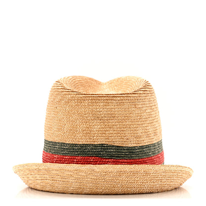 Gucci Abaca Straw Web Fedora Hat S 6 of 11