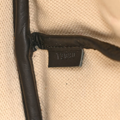 Moynat Grained Calfskin Canvas 1920 Oh! Tote Ruban GM Carbon Silver 7 of 10