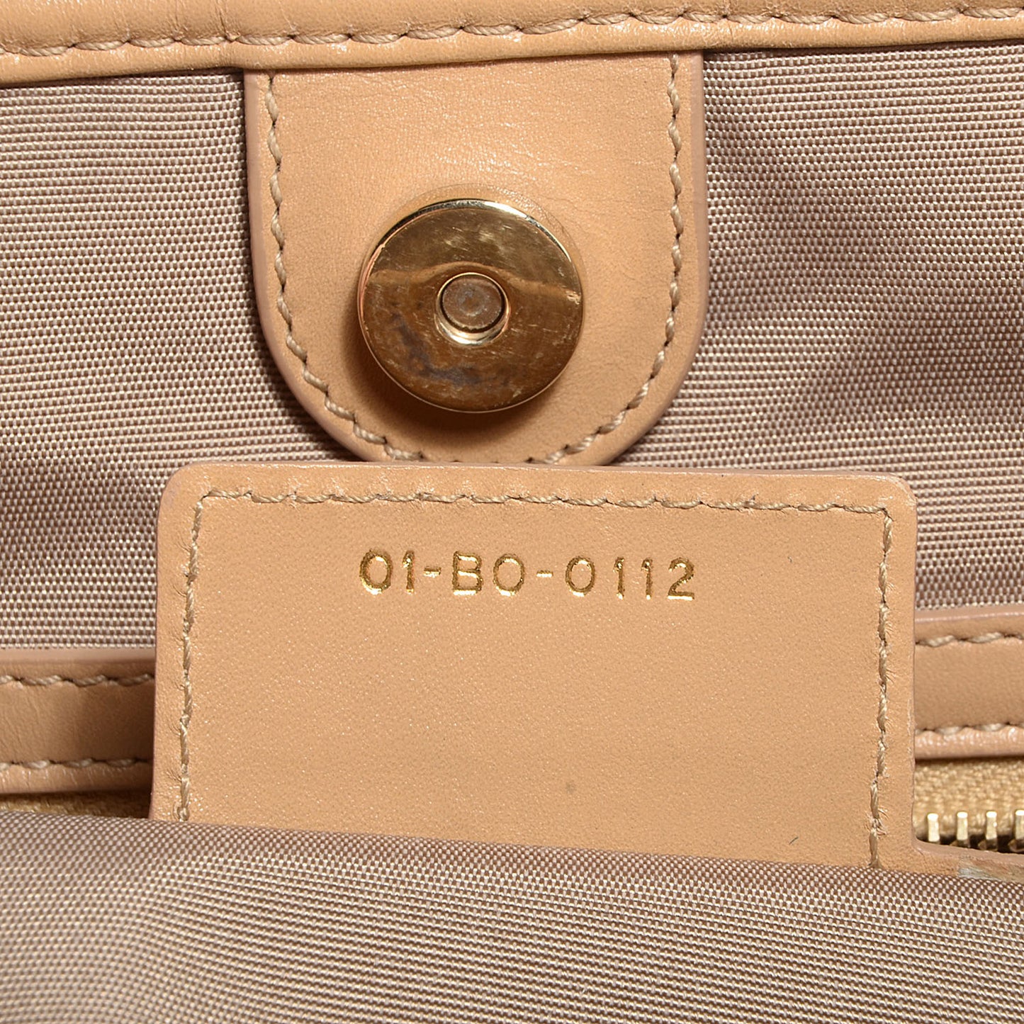 Coated Canvas Cannage Medium Panarea Tote Beige
