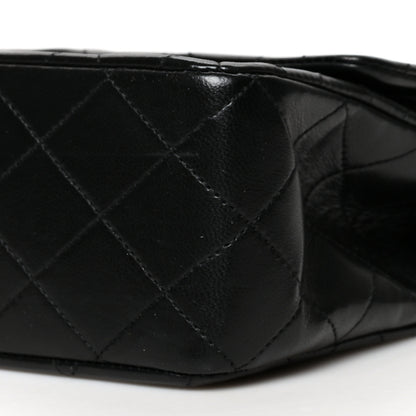 Chanel Lambskin Quilted Medium Double Flap Black 10 of 10