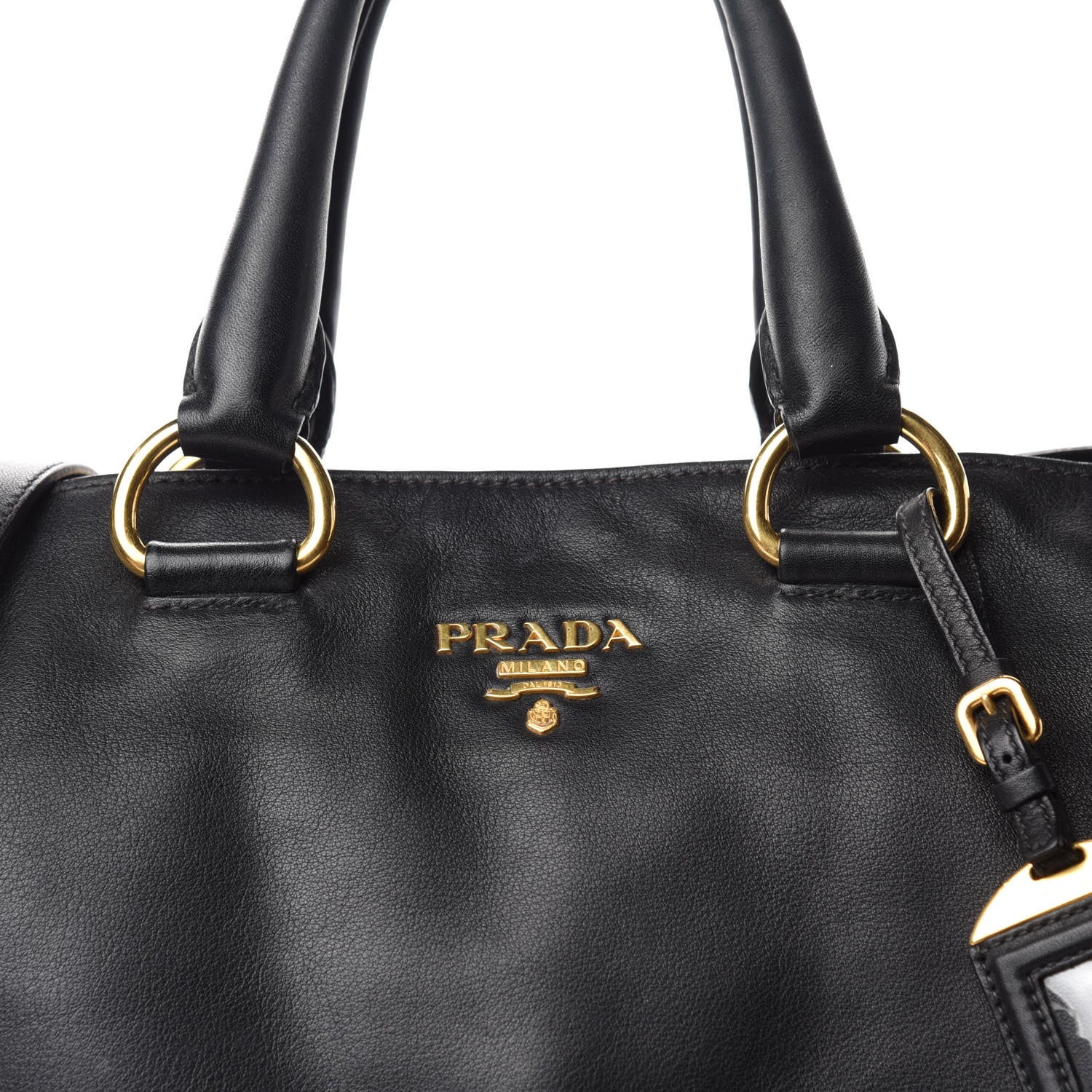 Prada Vitello Daino Tote Black 18 of 18