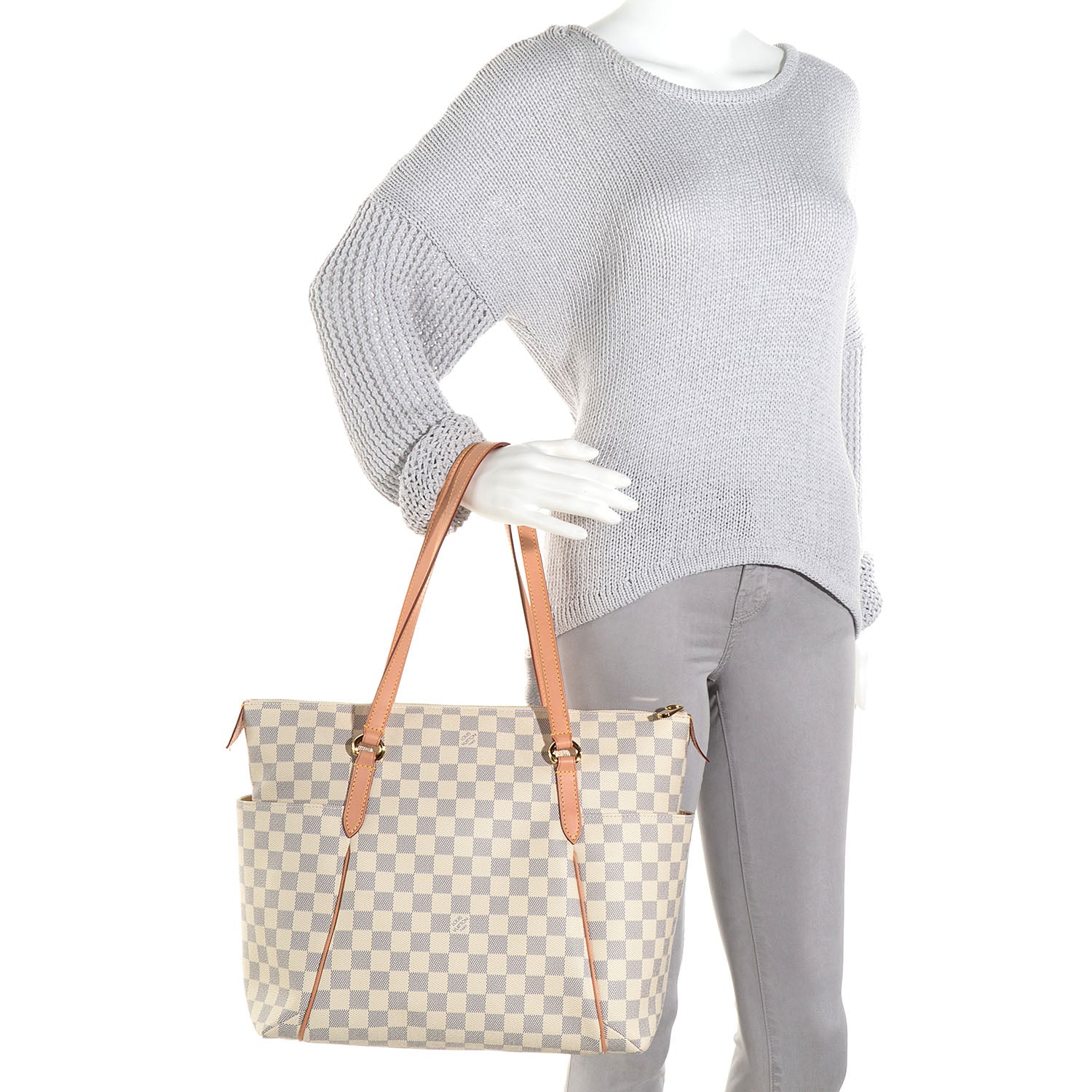 Louis Vuitton Damier Azur Totally MM 2 of 7