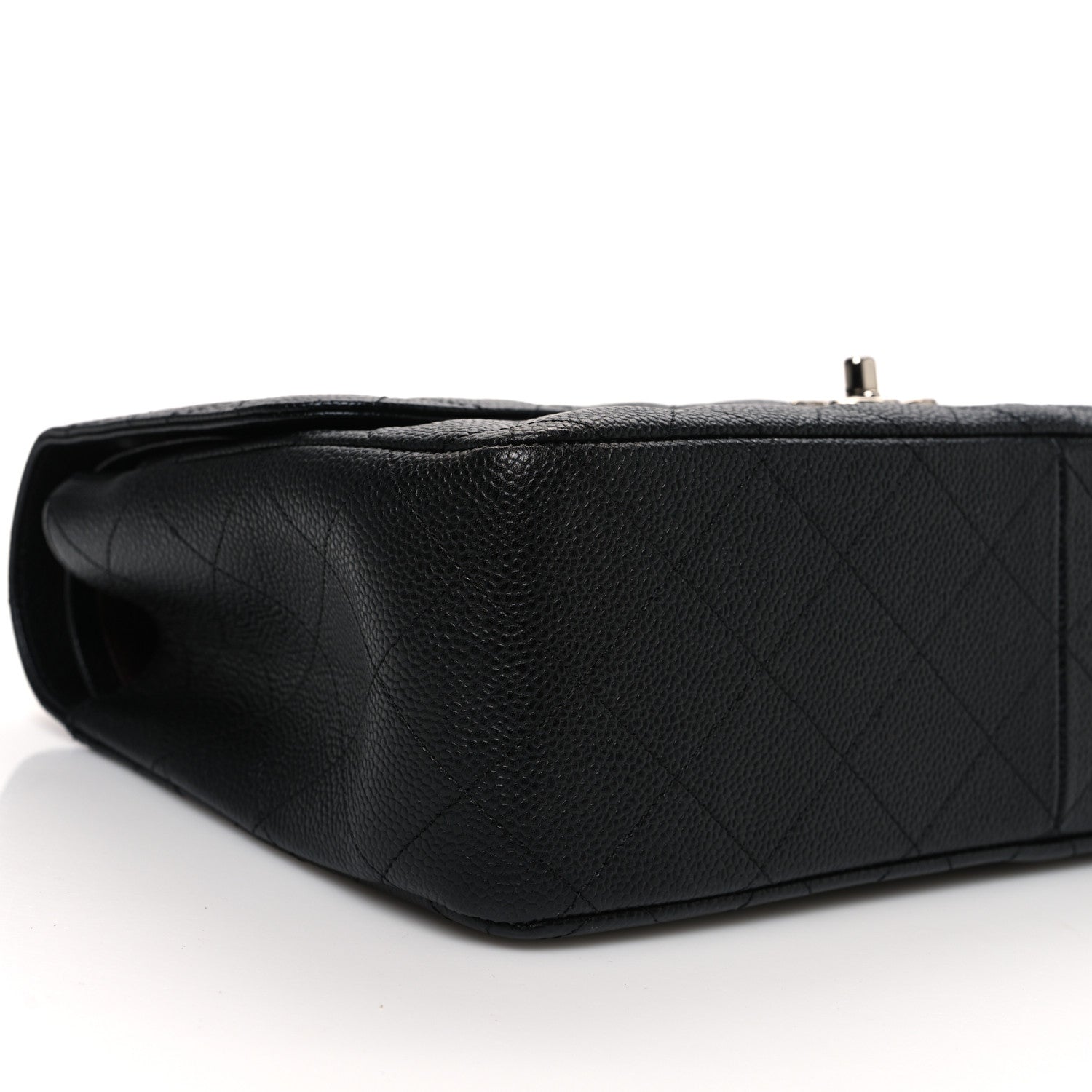 Chanel Caviar Quilted Jumbo Double Flap Black 9 of 10