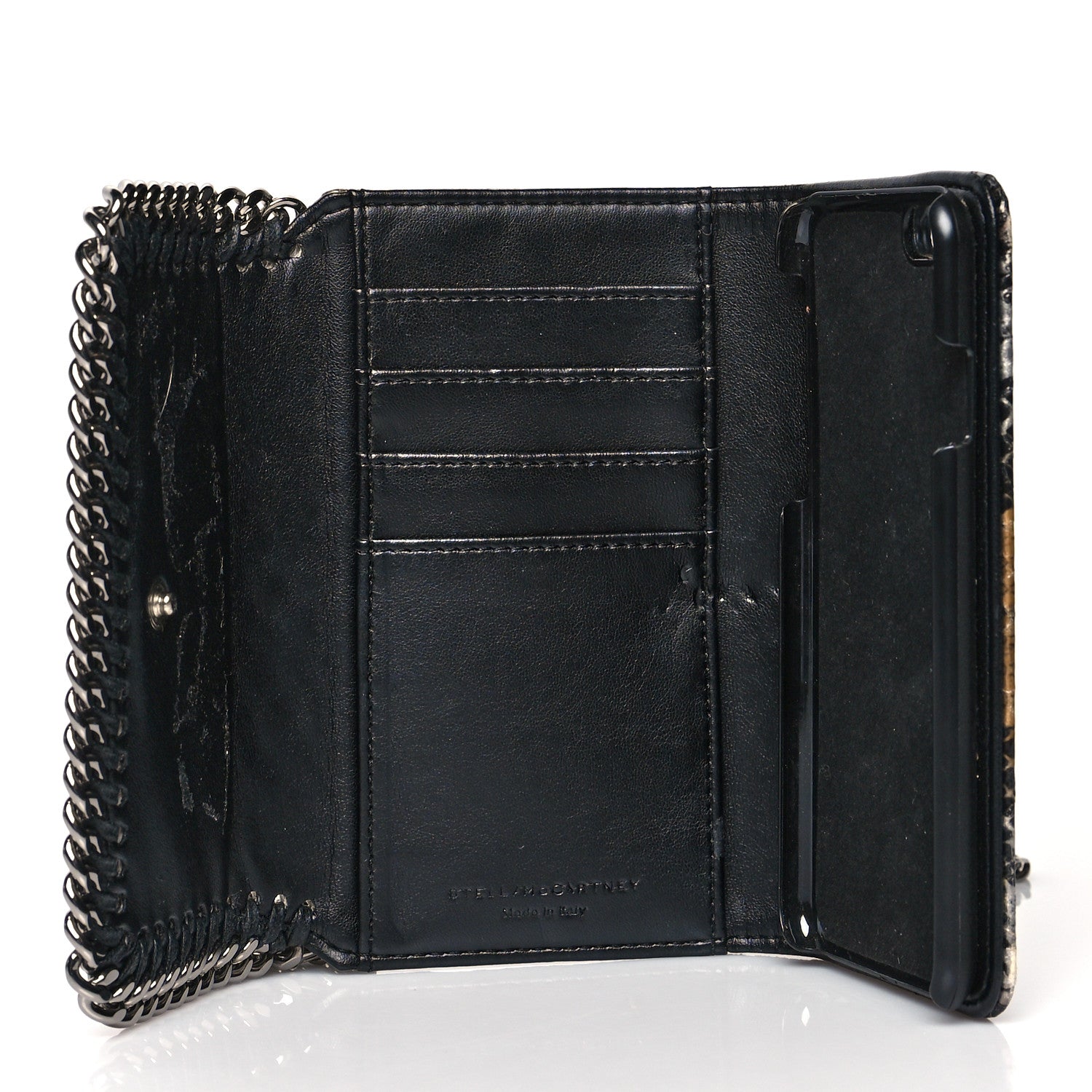 Stella McCartney Snake Embossed Phone Holder Crossbody Black Multicolor 5 of 11