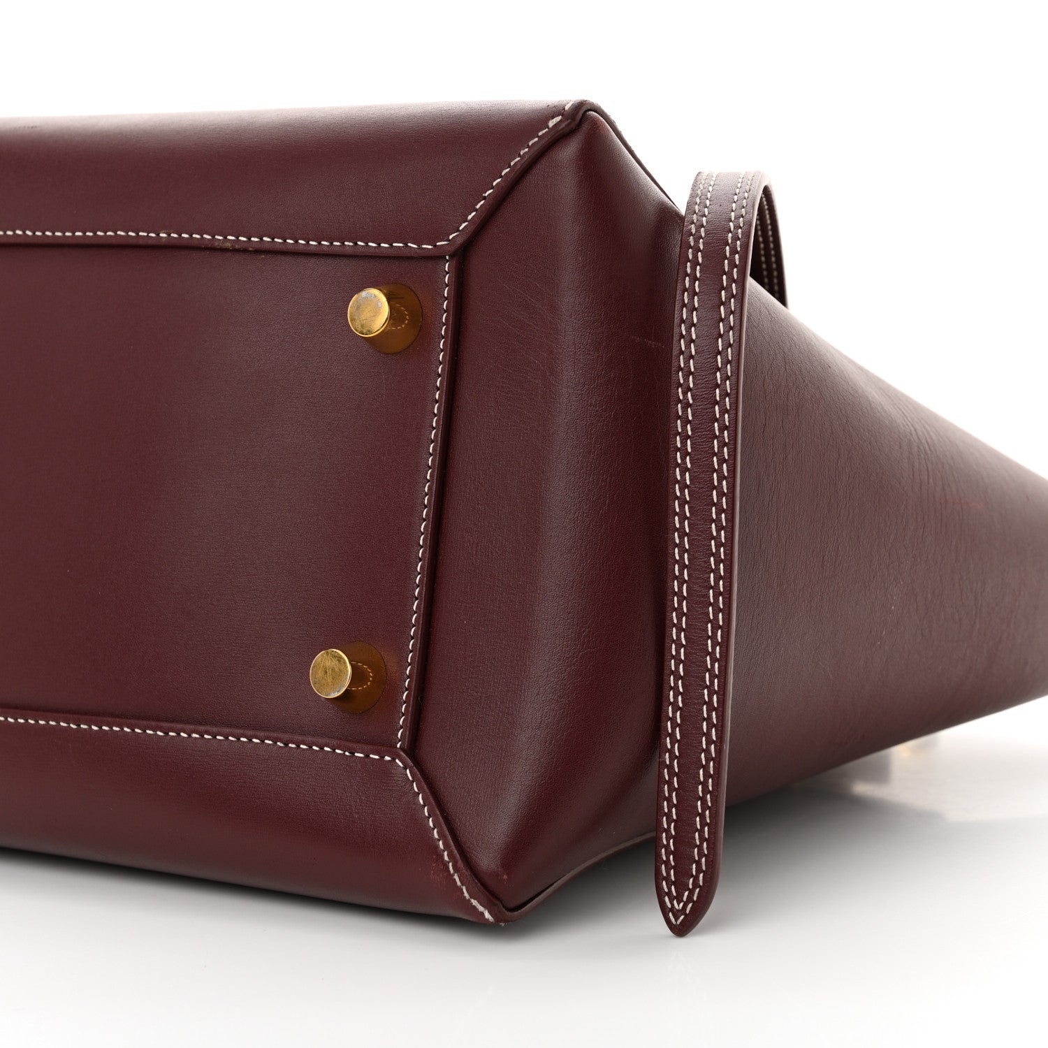 Celine Natural Calfskin Mini Belt Bag Burgundy 10 of 14