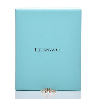 Tiffany 18K Yellow Gold Diamond T Wire Ring 49 5 5 of 5
