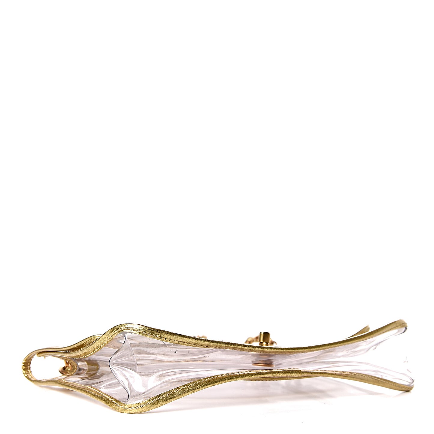 Lambskin Vinyl Large Naked Flap Gold