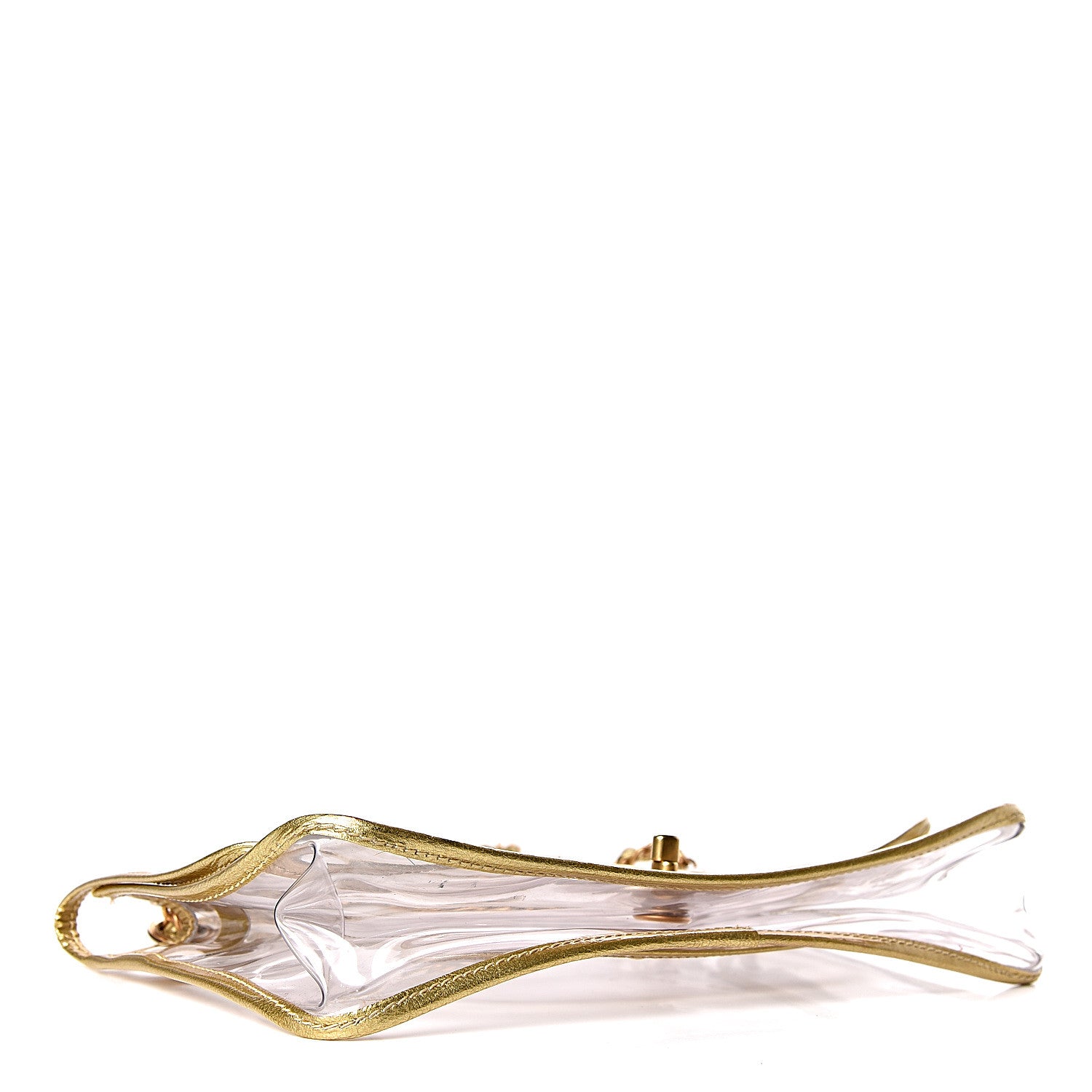 Chanel Lambskin Vinyl Large Naked Flap Gold 4 of 11