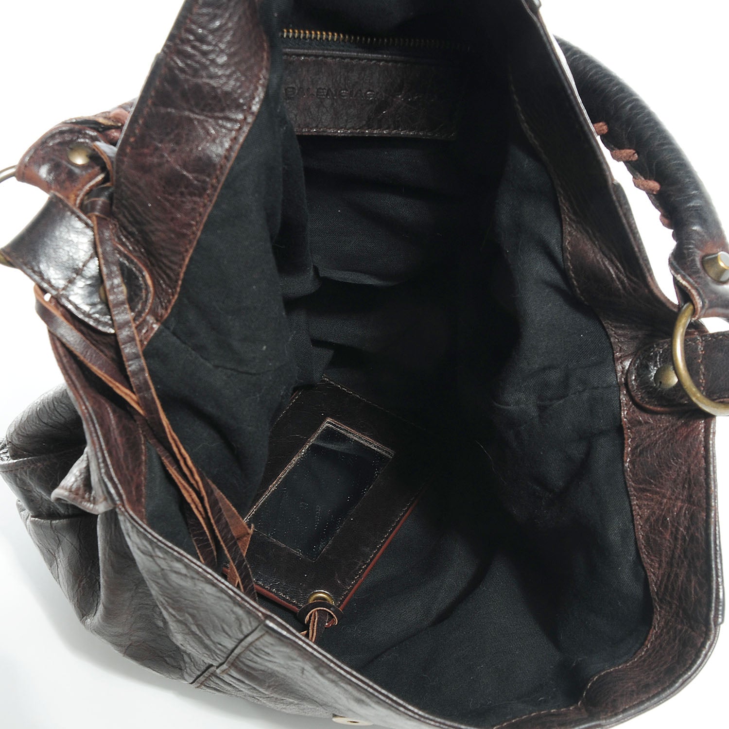 Balenciaga Chevre Shrug Hobo Chocolate 6 of 11