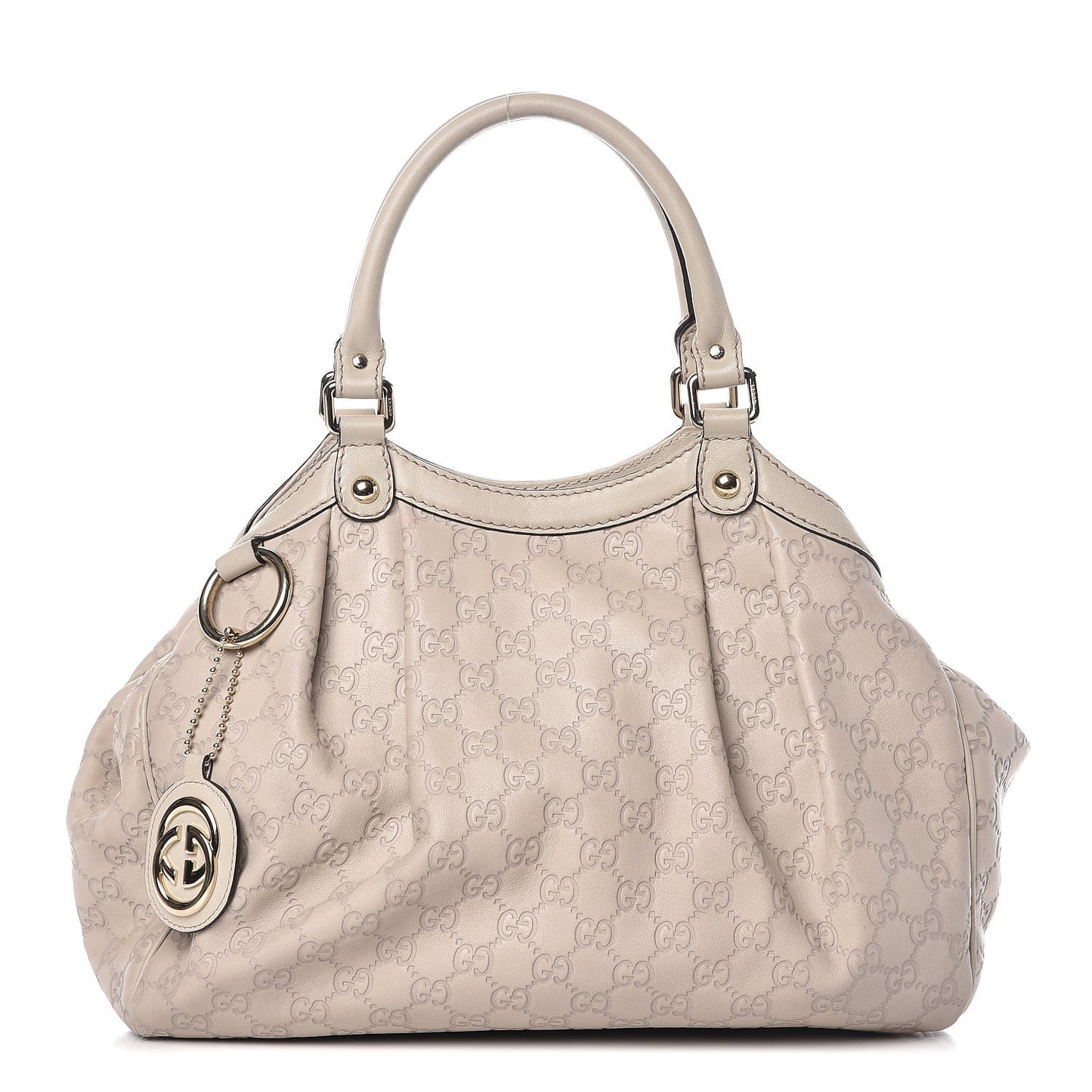 Guccissima Medium Sukey Tote Mystic White