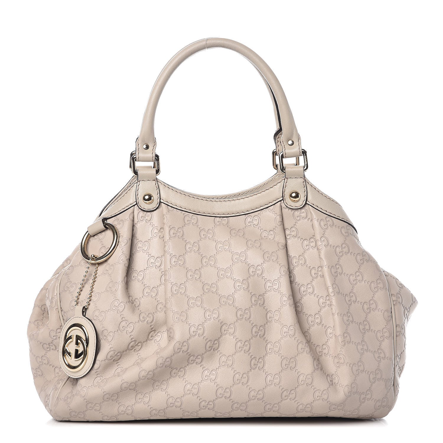 Gucci Guccissima Medium Sukey Tote Mystic White 1 of 16