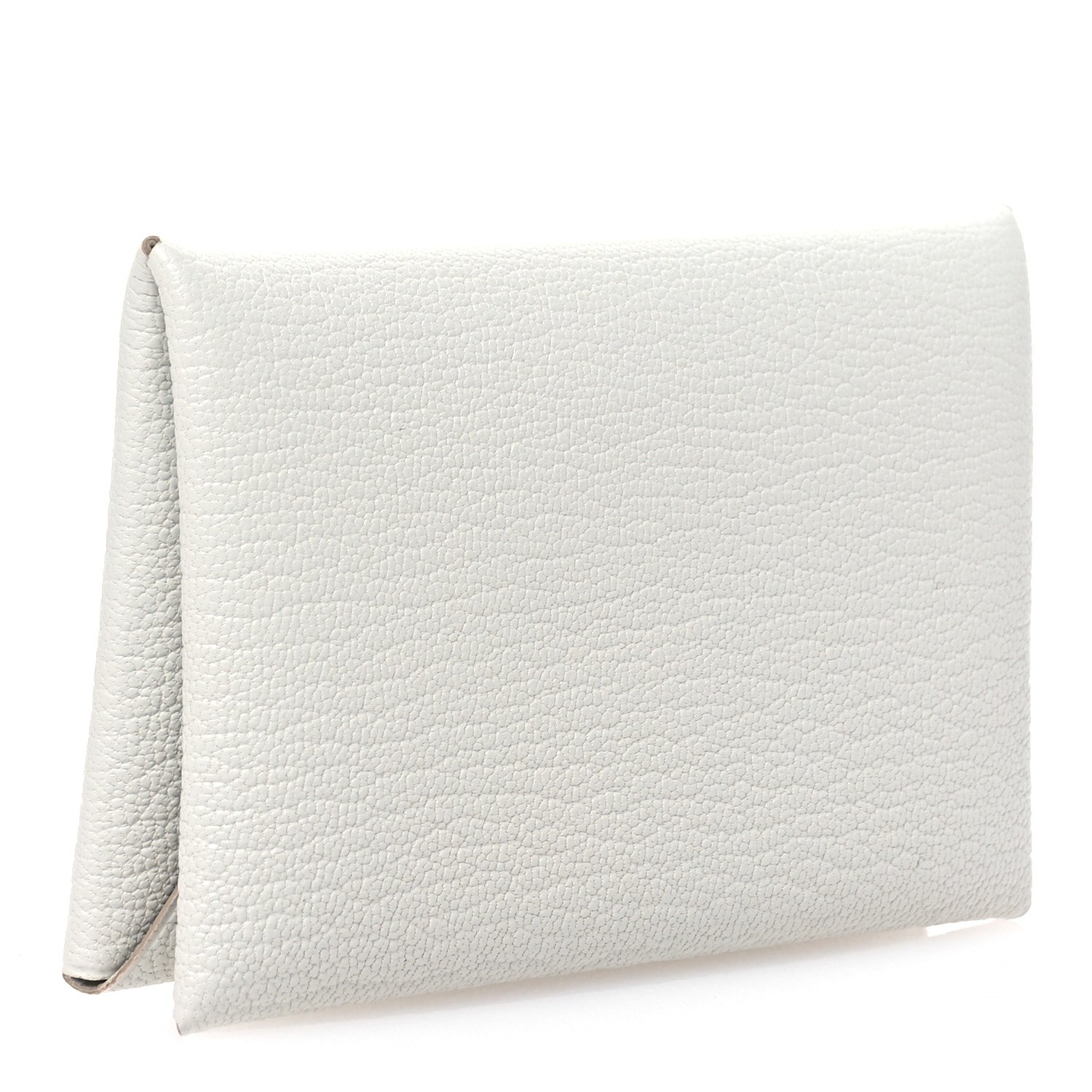 Hermes Chevre Mysore Calvi Card Case Gris Perle 3 of 8