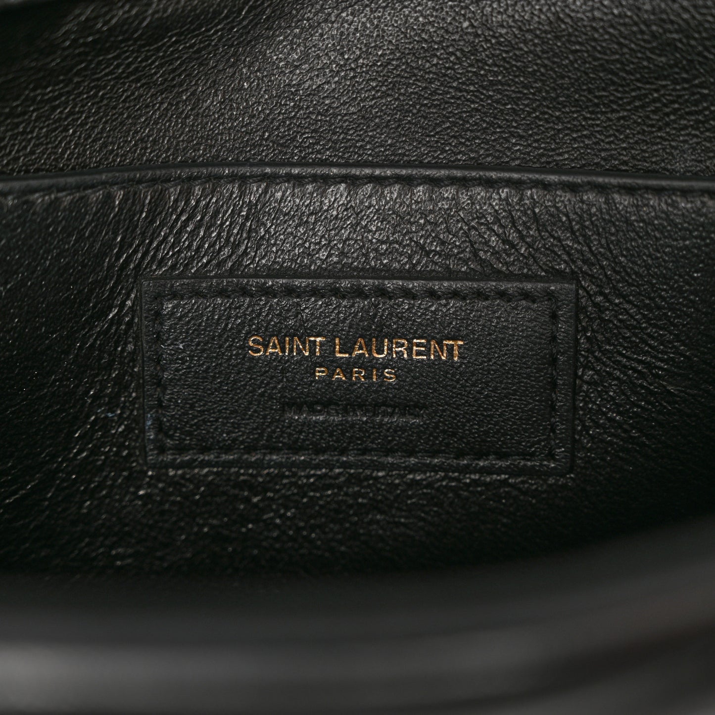 Lambskin Matelasse Chevron Monogram Small Sulpice Bag Black