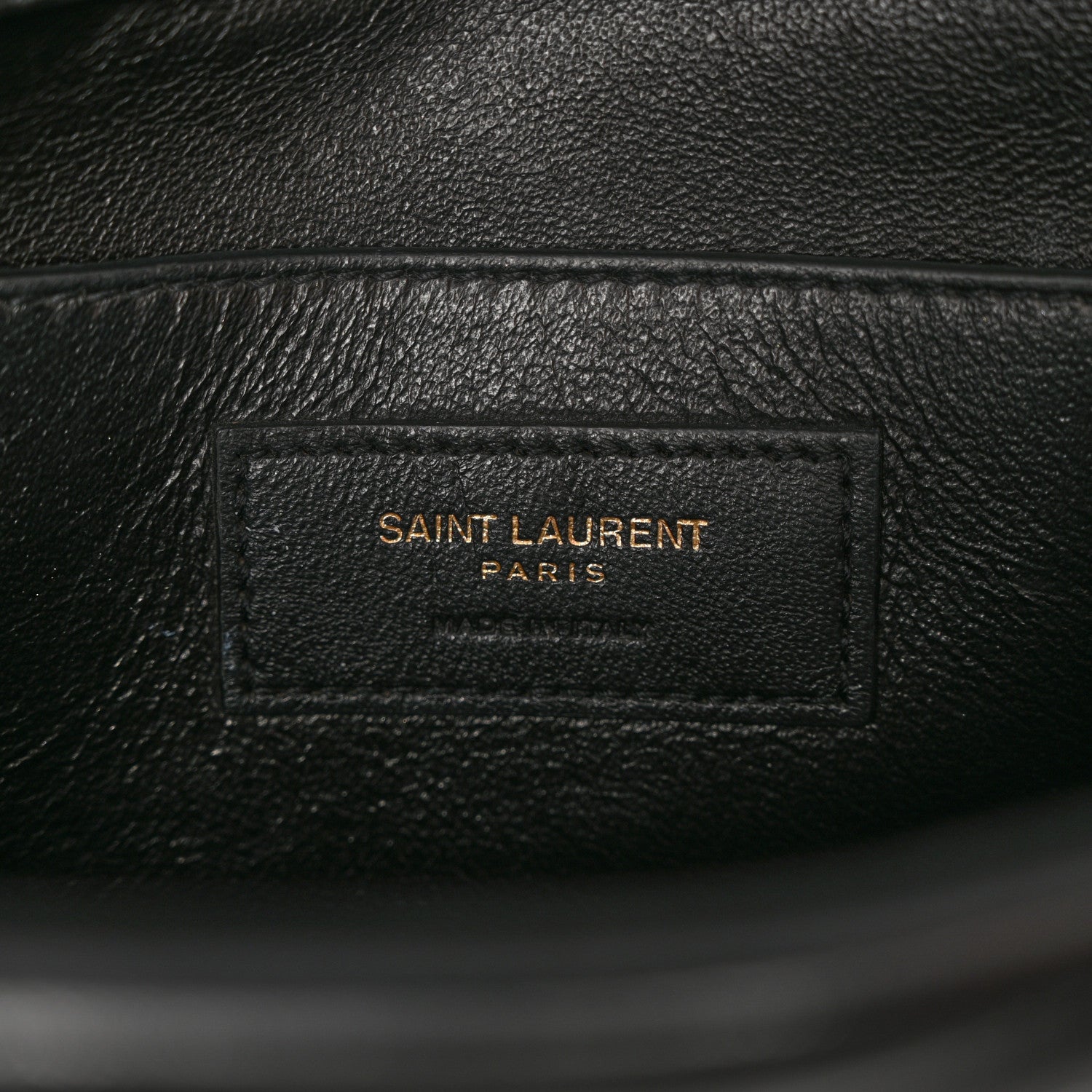 Saint Laurent Lambskin Matelasse Chevron Monogram Small Sulpice Bag Black 6 of 16