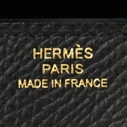 Hermes Epsom Kelly Wallet To Go Black 6 of 12