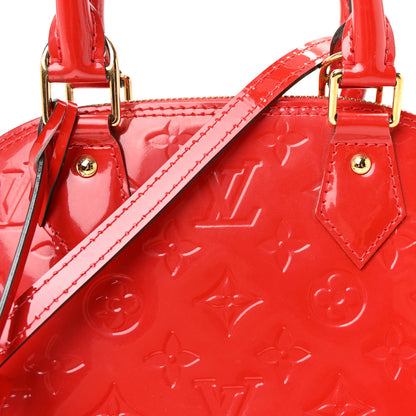 Louis Vuitton Vernis Alma BB Cherry 7 of 9