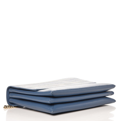 Lanvin Lambskin Studded Medium Sugar Flap Shoulder Bag Blue 4 of 10