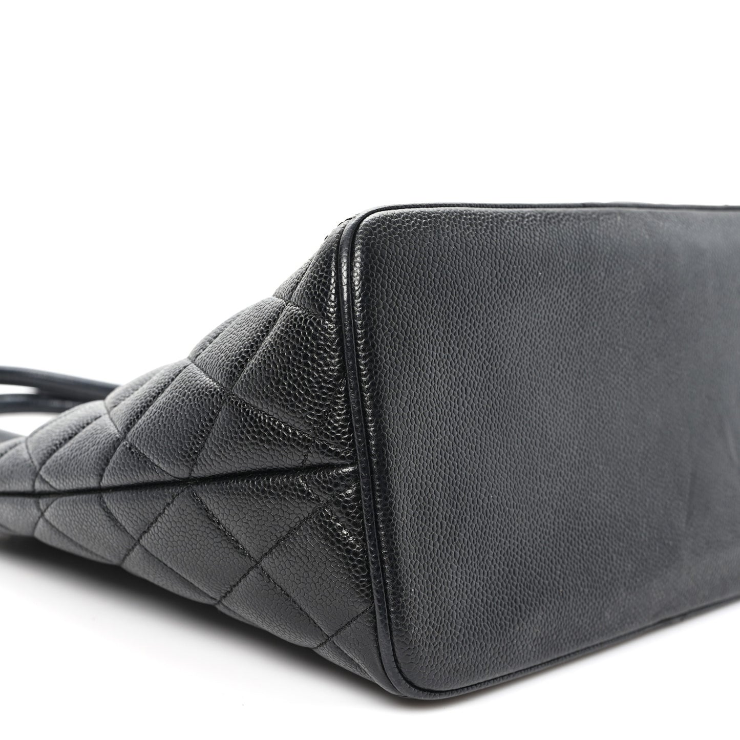 Caviar Quilted Medallion Tote Black