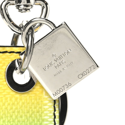 Louis Vuitton Damier Stripes Tab Key Holder Bag Charm Green 3 of 3