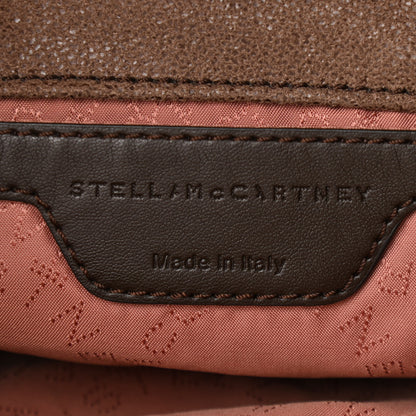 Stella McCartney Metallic Shaggy Deer Mini Falabella Fold Over Tote Brown 6 of 10