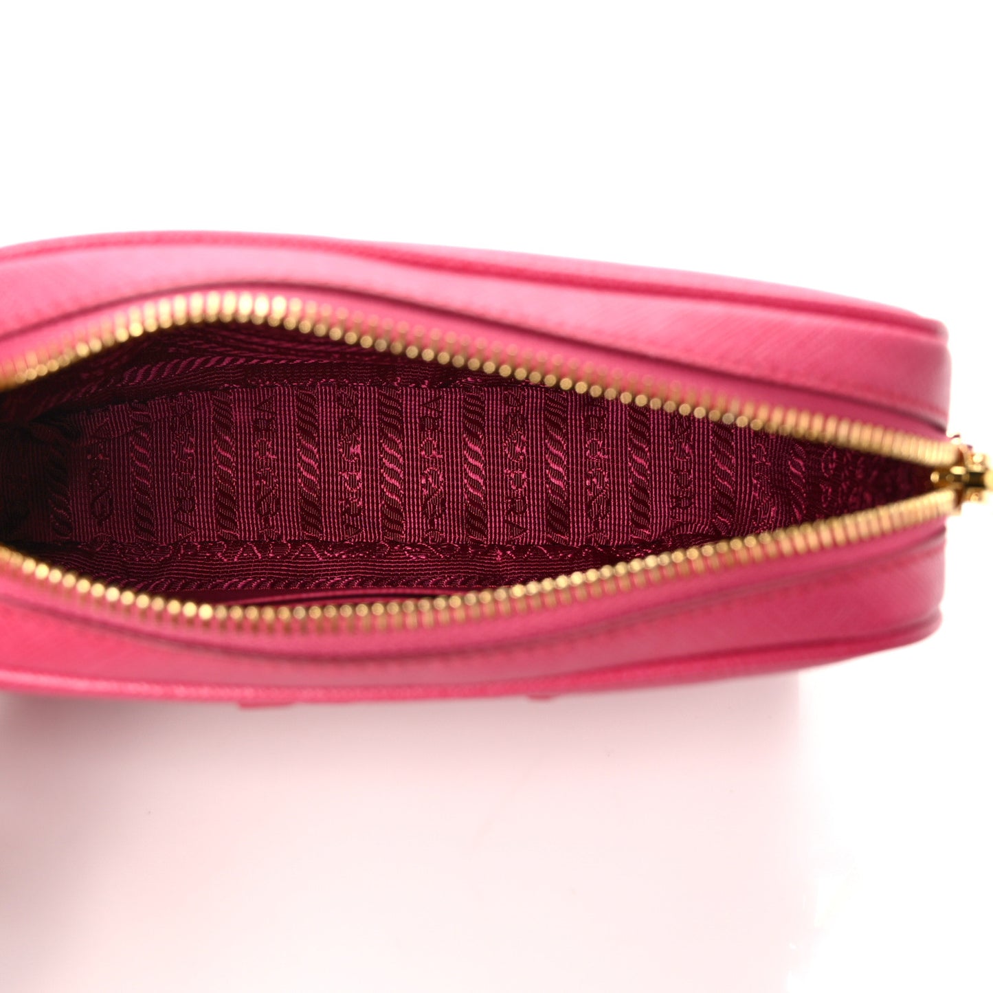 Saffiano Lux Small Camera Crossbody Bag Magenta